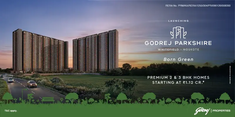 render of Godrej Parkshire, North Bangalore