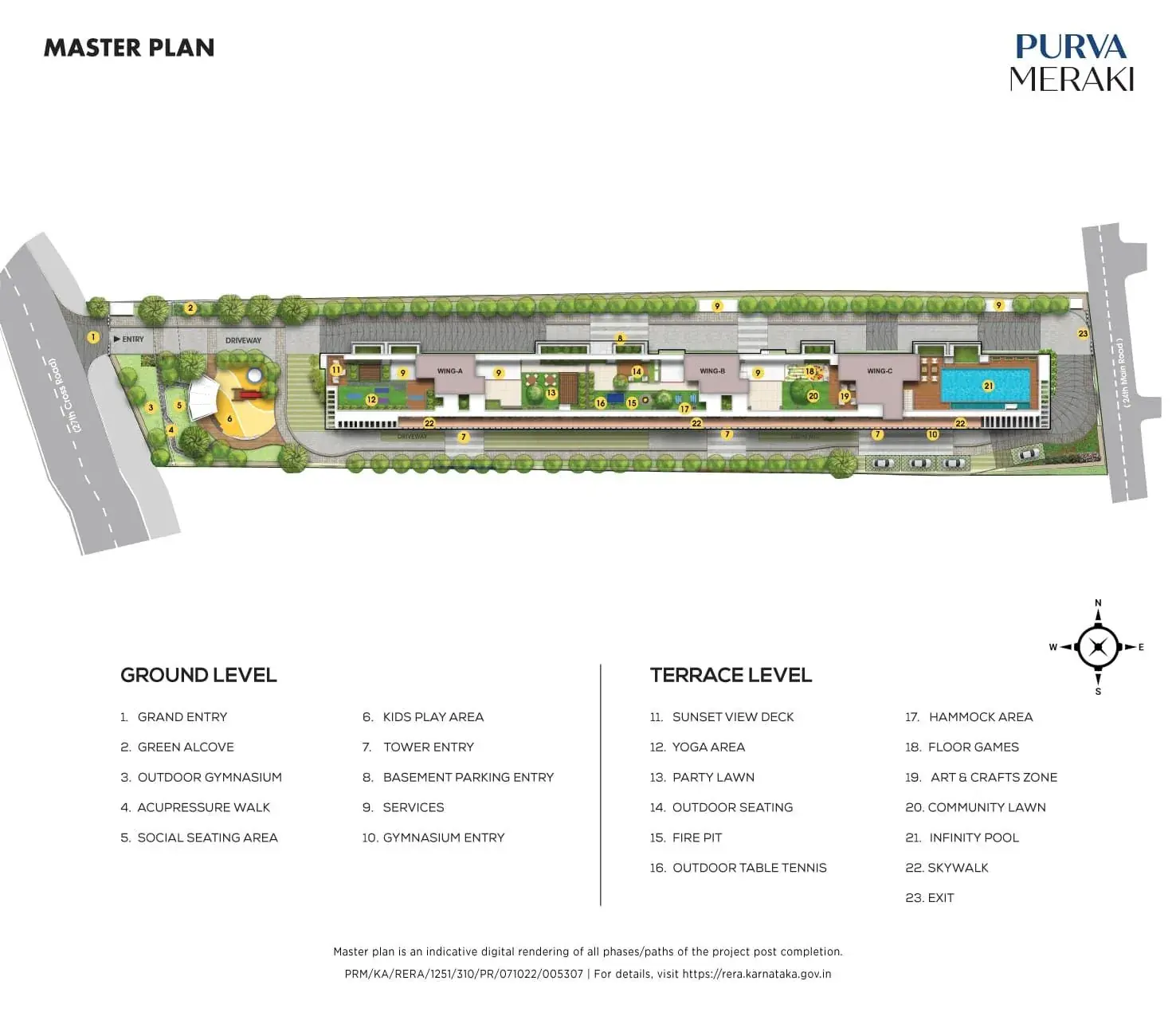 render of Purva Meraki, HSR Layout