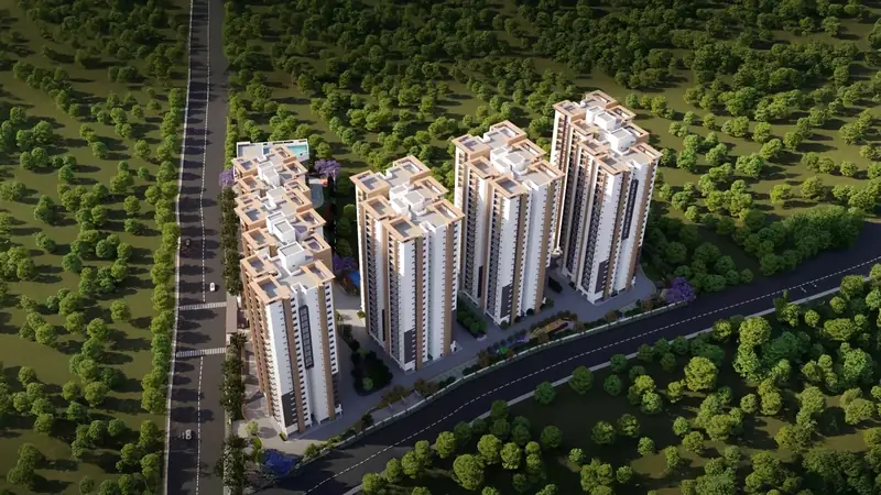 render of Aparna Cyber Heights, Osman Nagar