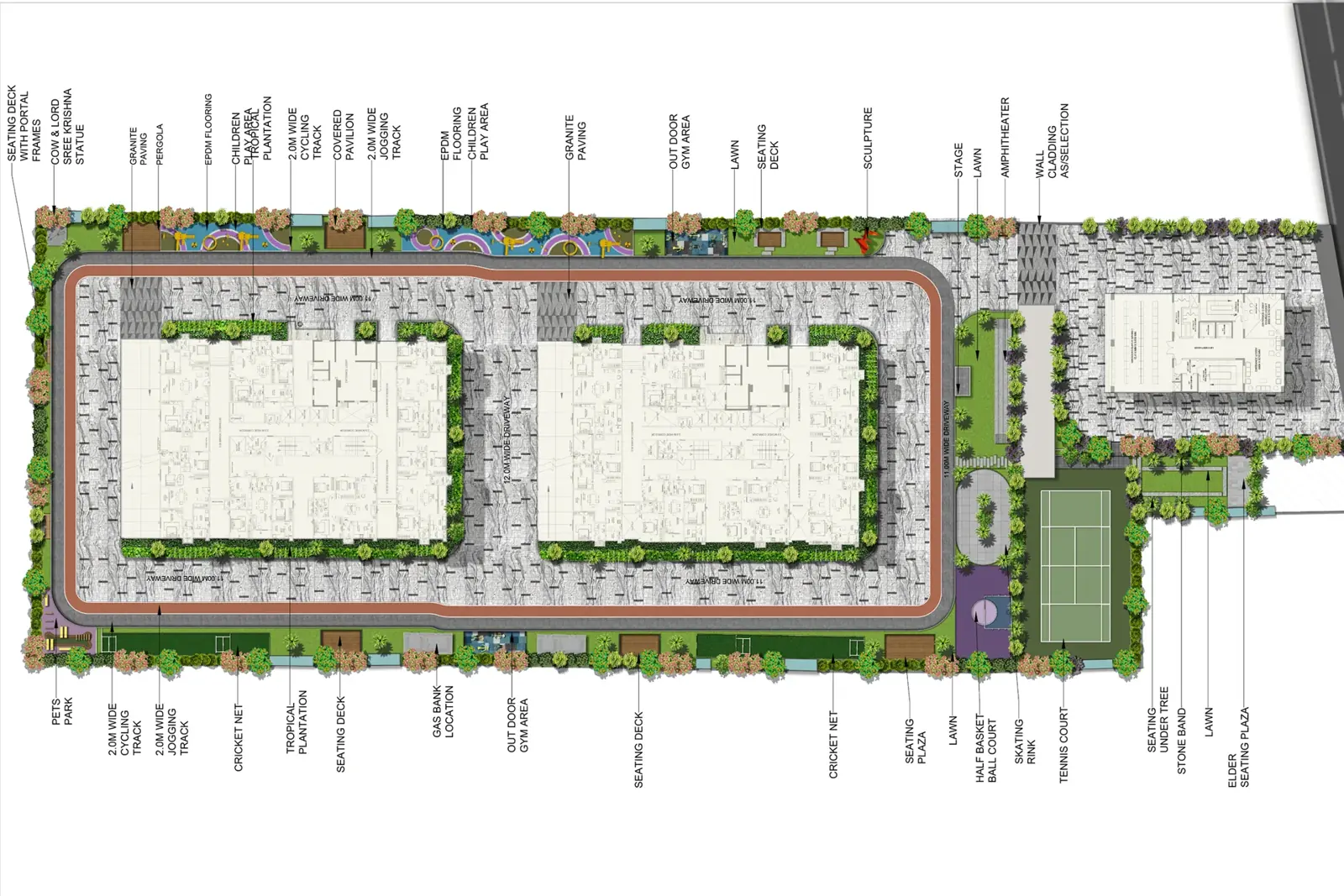 masterplan of Candeur Twins, Miyapur