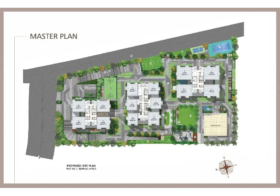 masterplan of Rajapushpa Skyra, Kokapet